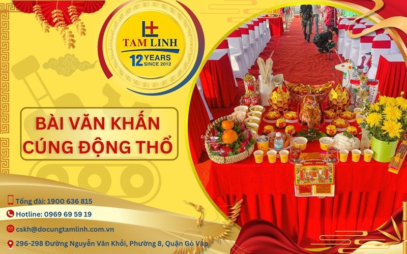 Nghi lễ cúng động thổ trước khi xây nhà