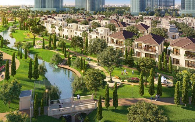 Ngôi làng Grand Villa phong cách Âu Park Village yên bình, xanh mát giữa lòng đô thị Waterpoint.
