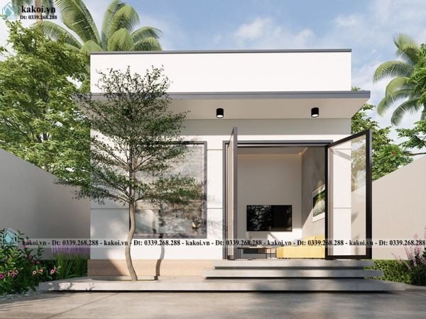 Ngôi nhà cấp 4 đơn giản ở nông thôn, minh họa việc xây nhà 200 triệu ở nông thôn có khả thi