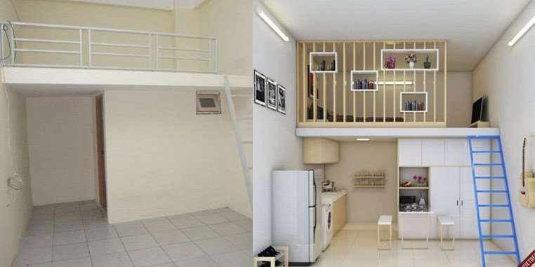 Ngôi nhà gác lửng hiện đại với không gian mở thoáng đãng, tối ưu chi phí