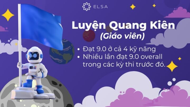 Thầy Luyện Quang Kiên đạt 9.0 ở cả 4 kỹ năng trong kỳ thi IELTS