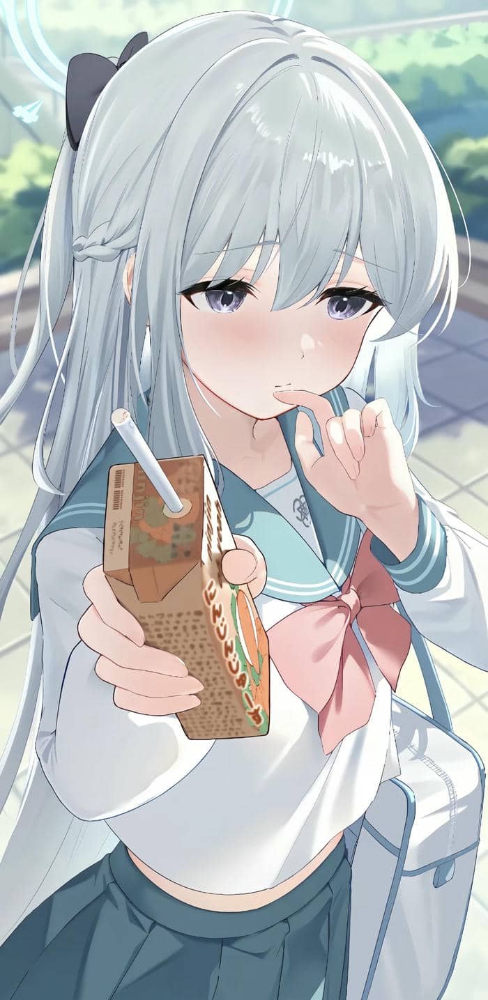 nhân vật anime nữ dáng vẻ học sinh