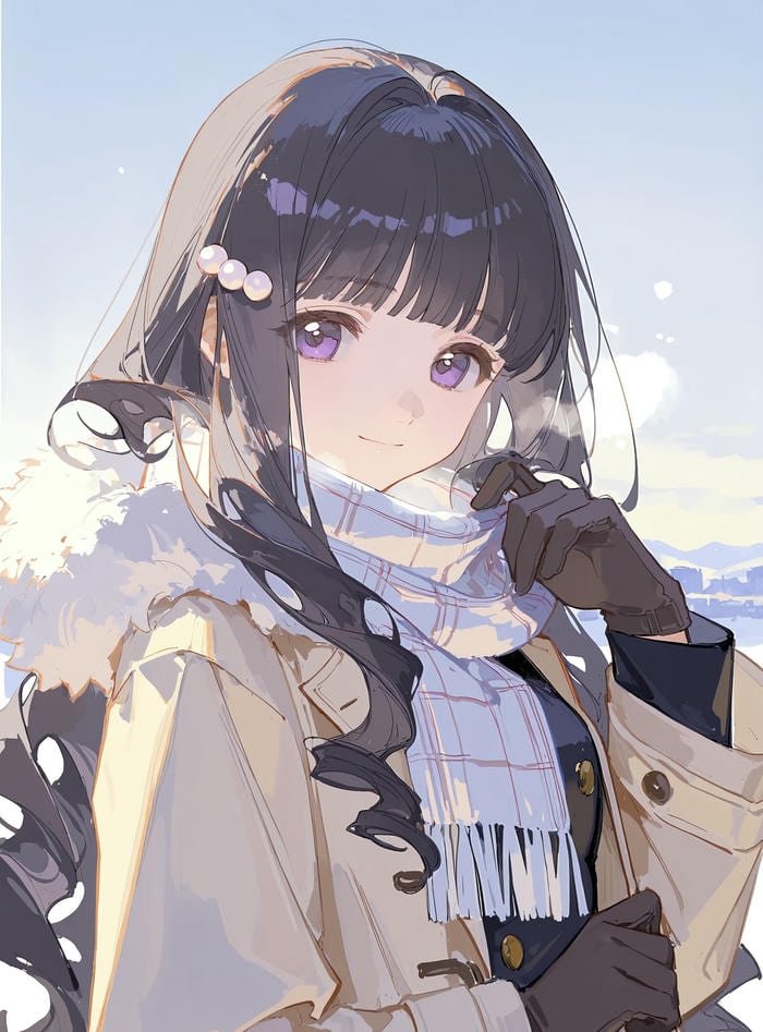 nhân vật anime nữ thần sắc lạnh giá áp đảo