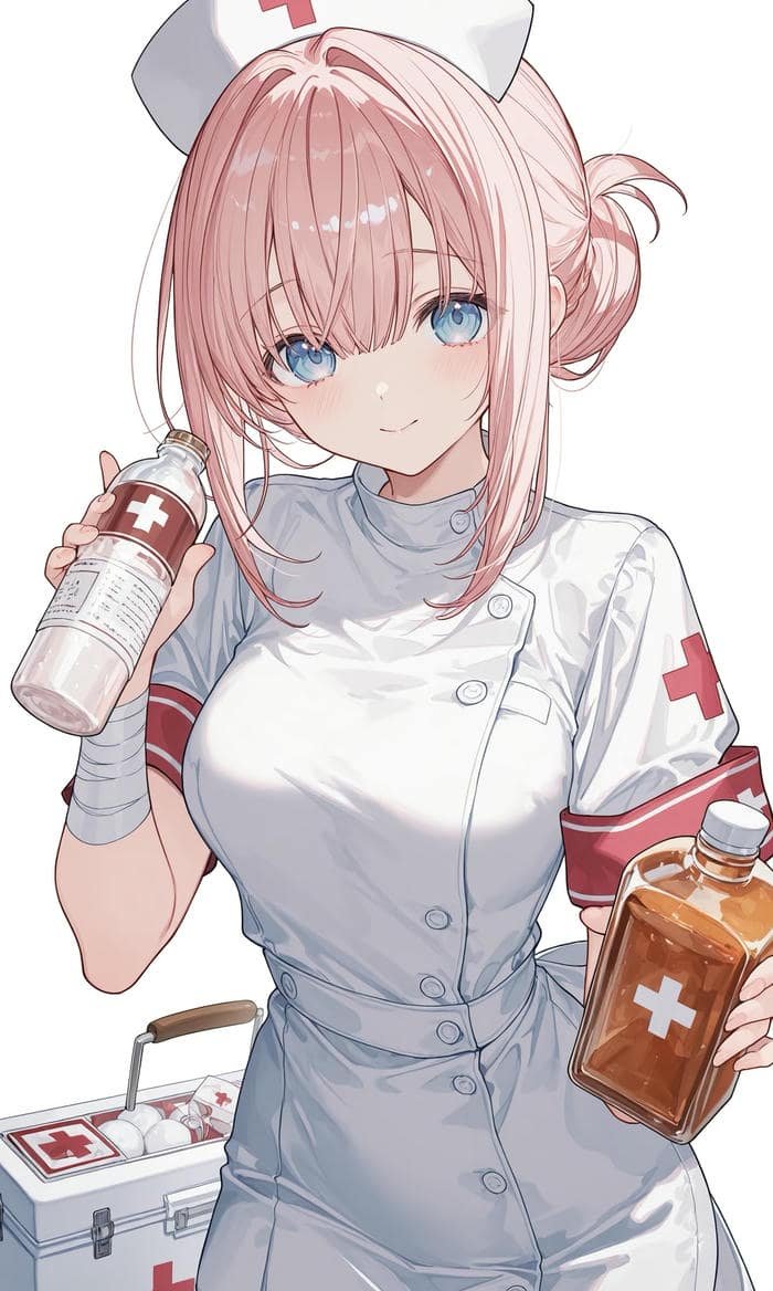 nhân vật anime tạo hình y tá