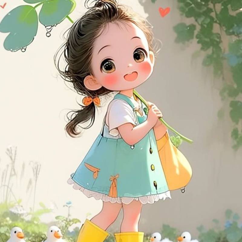 nhìn rất cuốn kiểu hình nền chibi cute
