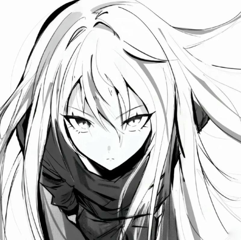 nữ cá tính avatar đen trắng