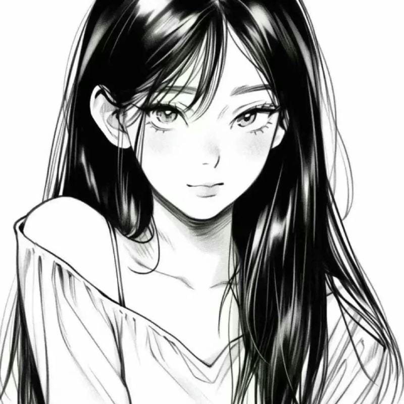 nữ lạnh lùng trong avatar đen trắng