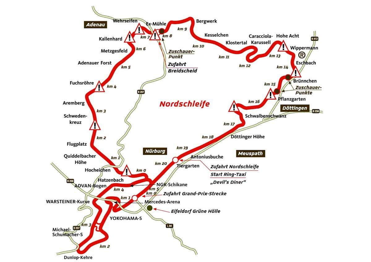 Nurburgring Nordschleife đường đua huyền thoại