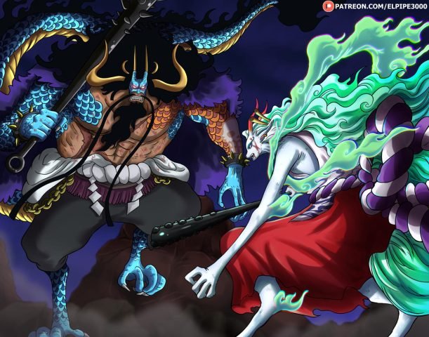 Kaido và Big Mom, hai Tứ Hoàng trong liên minh, một liên minh định nghĩa thêm Kaido là ai.