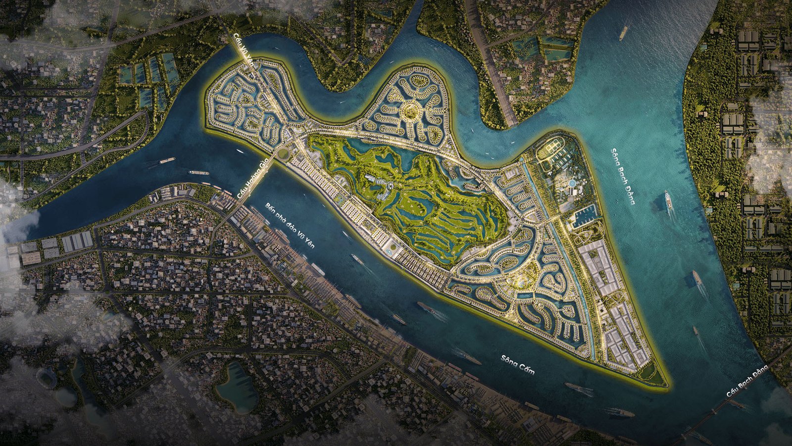 Phối cảnh dự án bất động sản Vinhomes Royal Island tại Hải Phòng