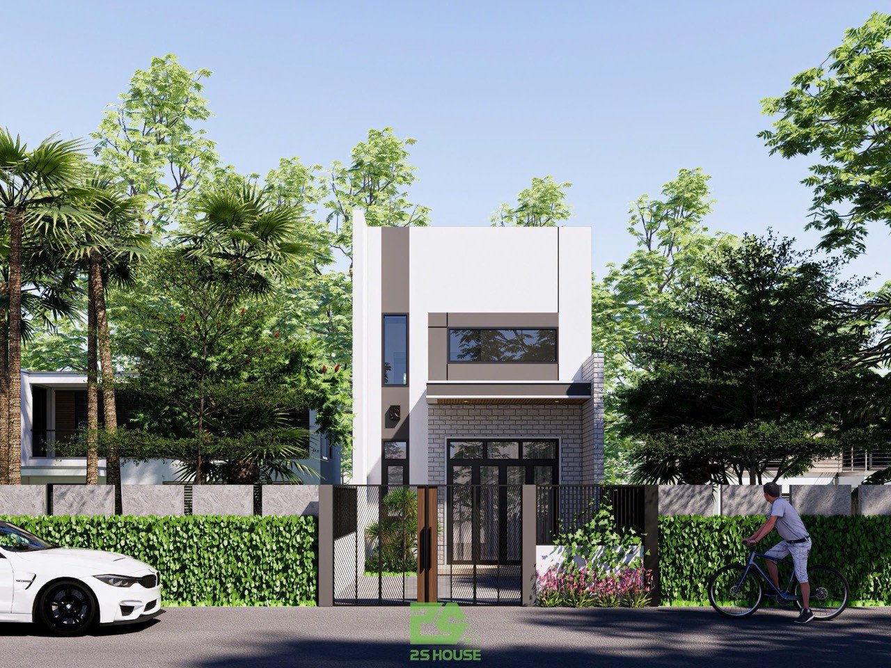 Phối cảnh nhà gác lửng