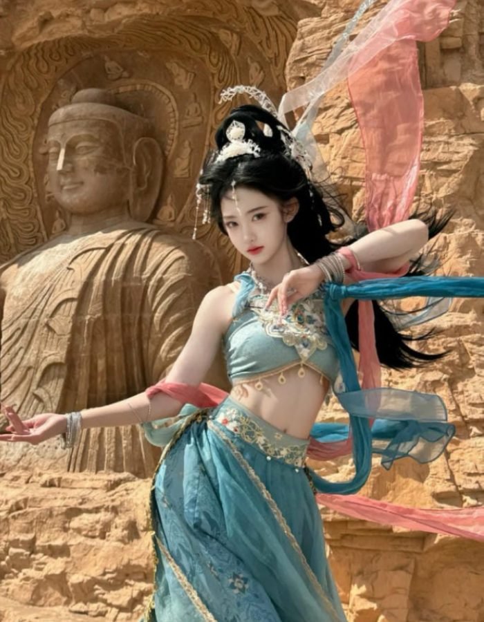 phong vị cổ kính từ ảnh gái xinh cổ trang