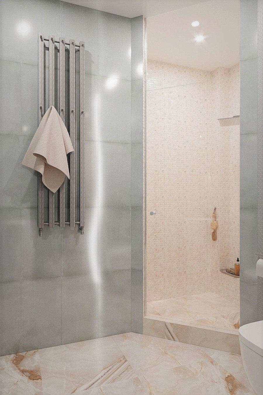 Sử dụng đá thạch anh trong nhà vệ sinh để tăng cường sinh khí