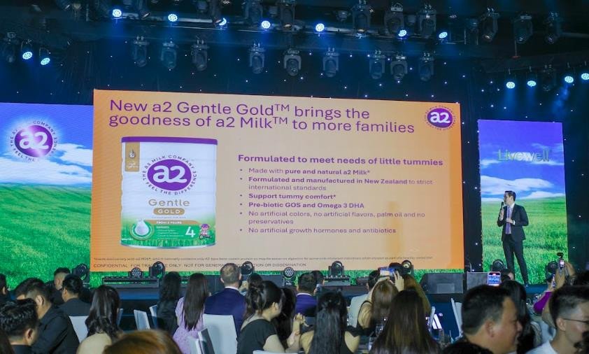 Sự kiện ra mắt sữa a2 Gentle Gold tại Việt Nam với sự tham gia của các đại biểu và khách mời