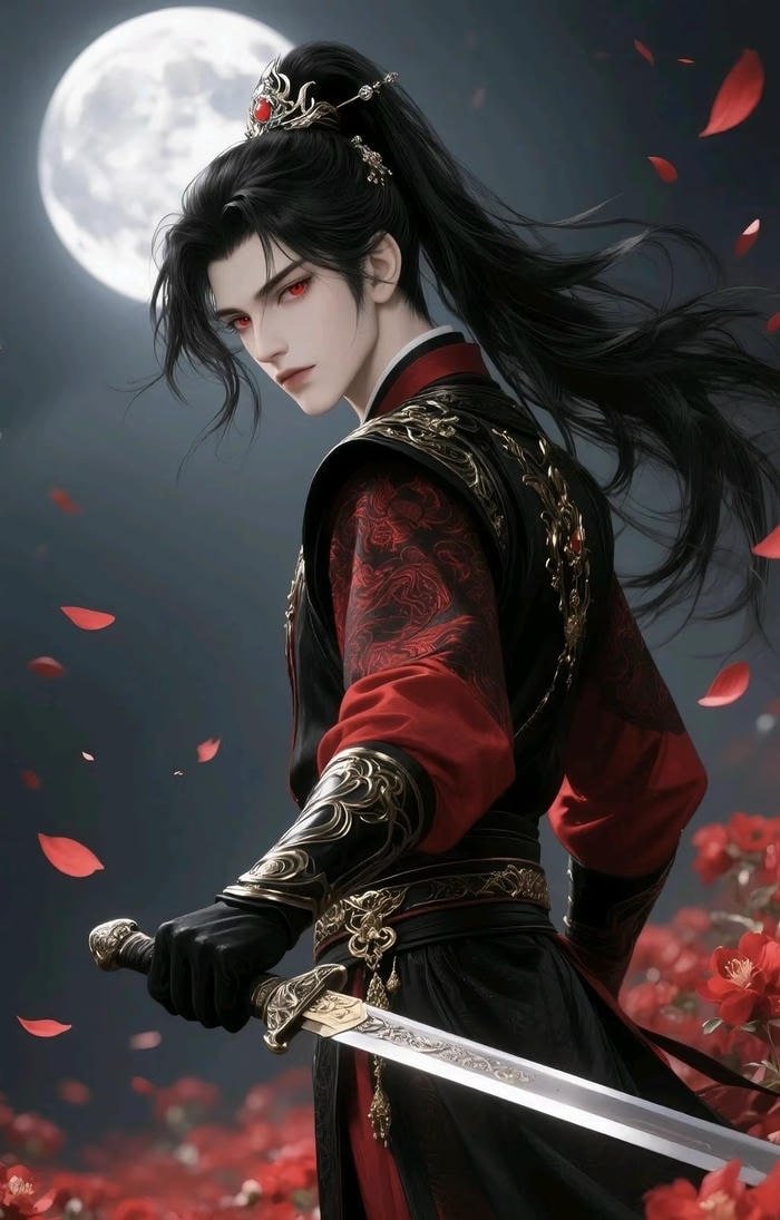 tấm hình nam cầm kiếm katana anime sắc nét