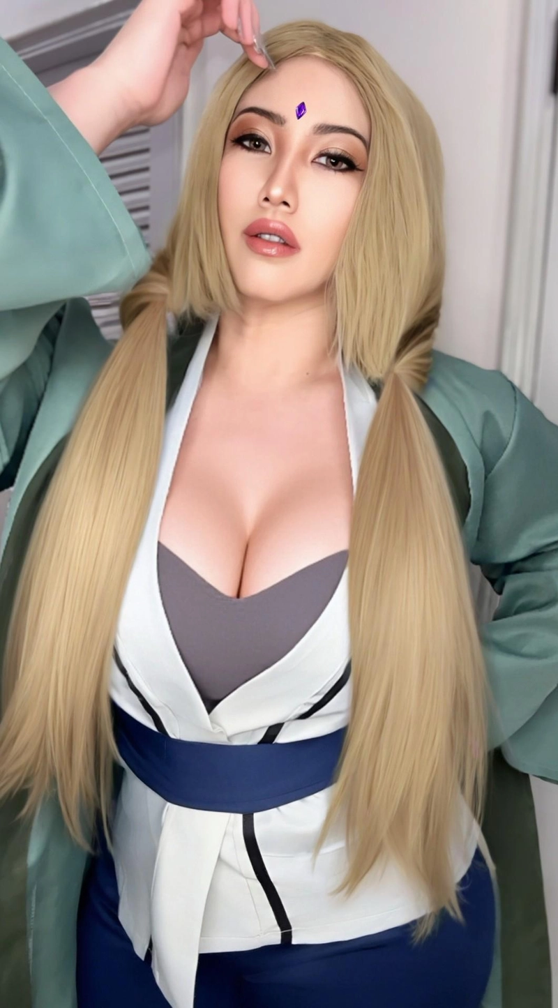 thần thái tsunade cosplay khiến cộng đồng anime trầm trồ