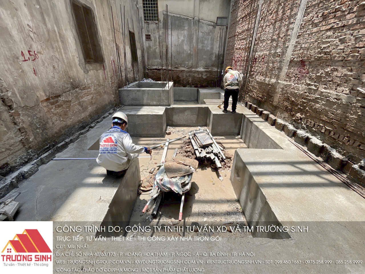 Thi công gia công sắt thép móng nhà cho dự án xây nhà trọn gói