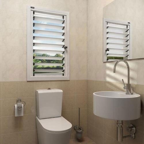 Thiết kế nhà vệ sinh có cửa sổ giúp thông khí và thẩm mỹ