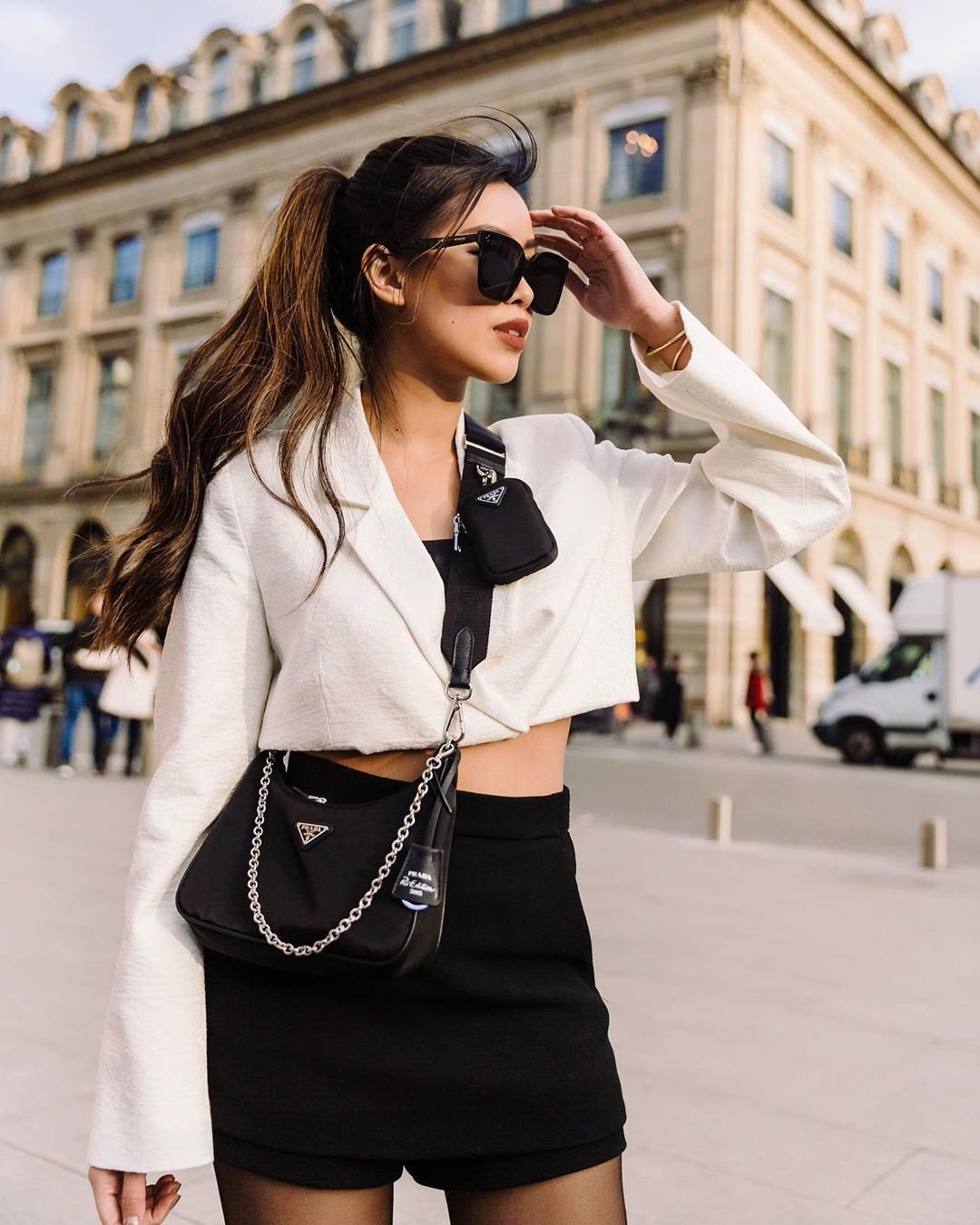 Tiên Nguyễn tại một sự kiện thời trang sang trọng