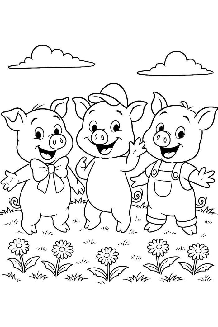 tô màu con heo cực kỳ đẹp