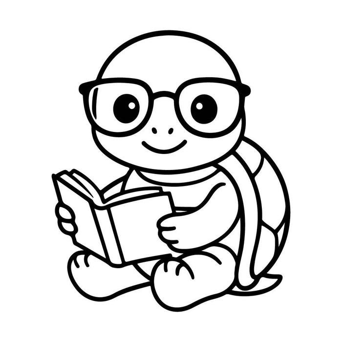 tô màu con rùa biển cho bé