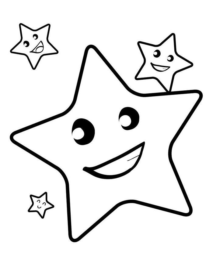 tô màu ngôi sao phù hợp trẻ