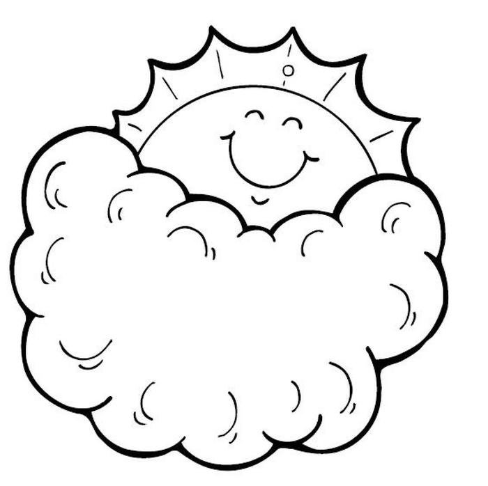 tô màu ông mặt trời cho bé