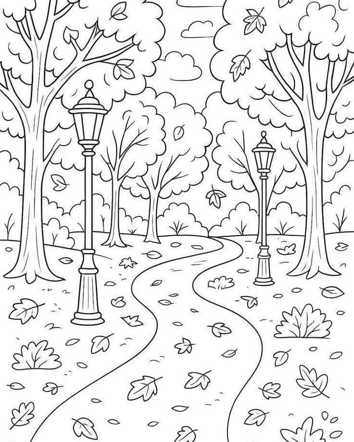 tô màu phong cảnh đẹp nhẹ mắt