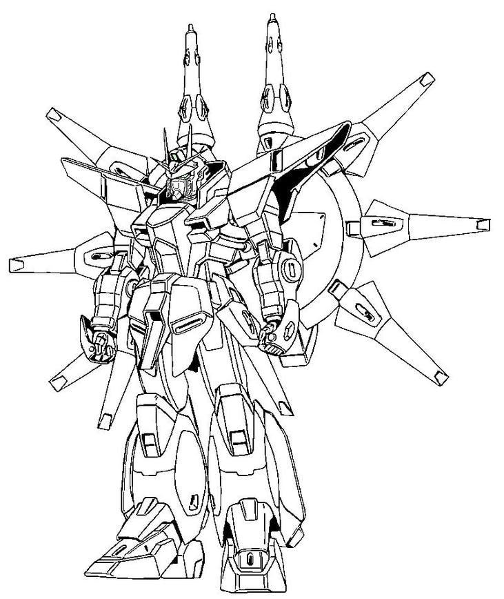 tô màu robot đơn giản