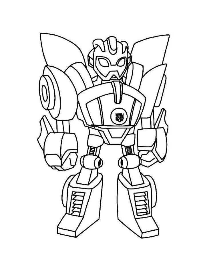 tô màu robot rèn luyện sáng tạo