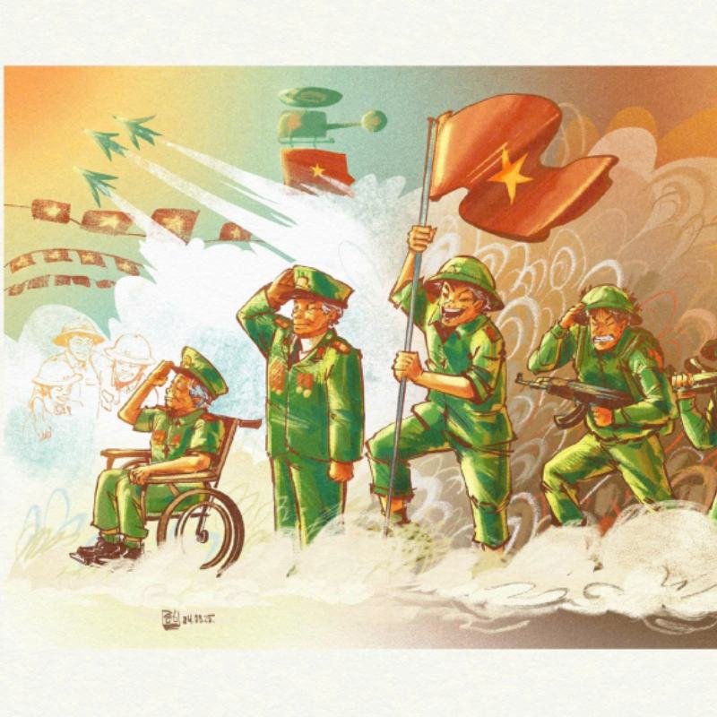 tranh thiếu nhi vẽ tranh ngày quốc khánh