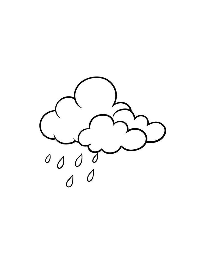 tranh tô màu đám mây mềm mại