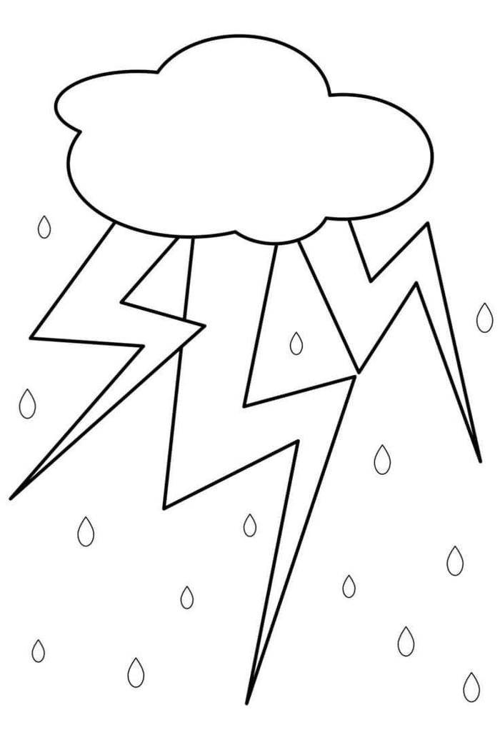 tranh tô màu đám mây yên bình