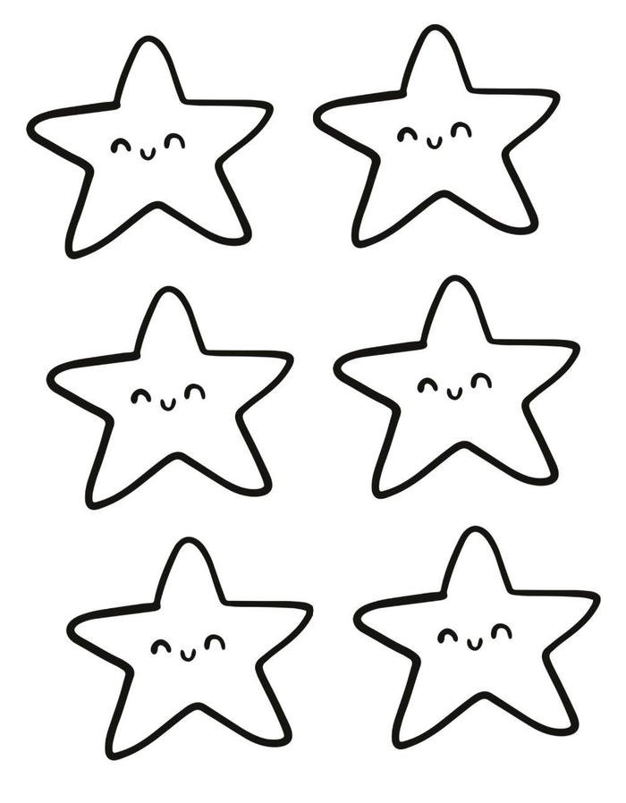 tranh tô màu ngôi sao đẹp nhất