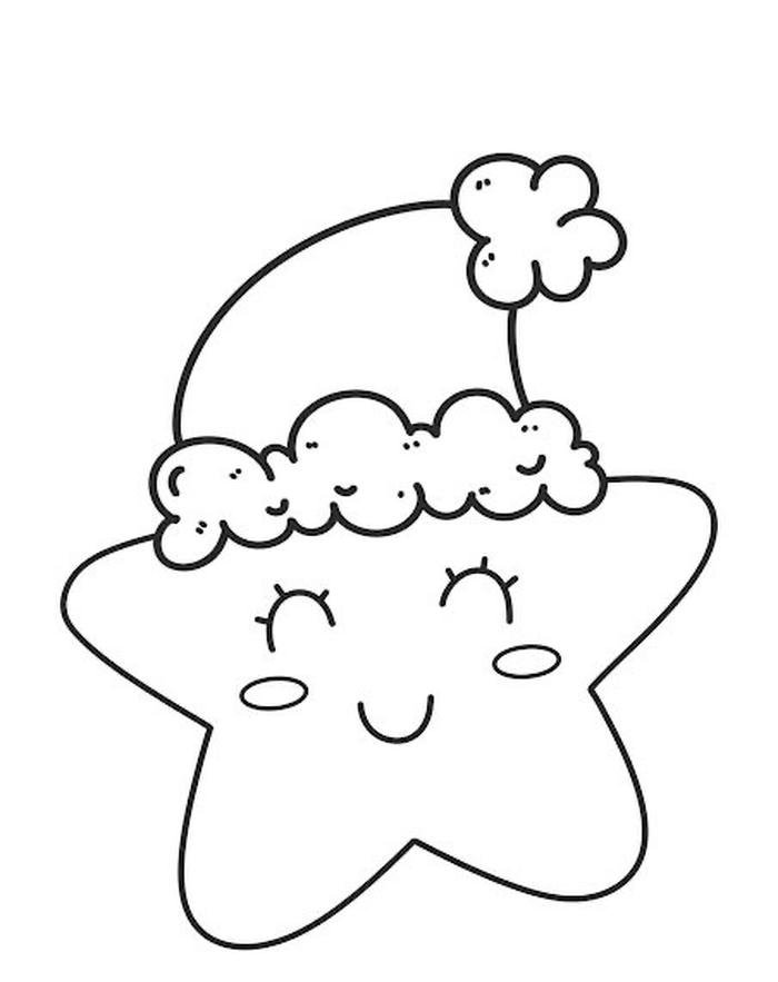 tranh tô màu ngôi sao đơn giản