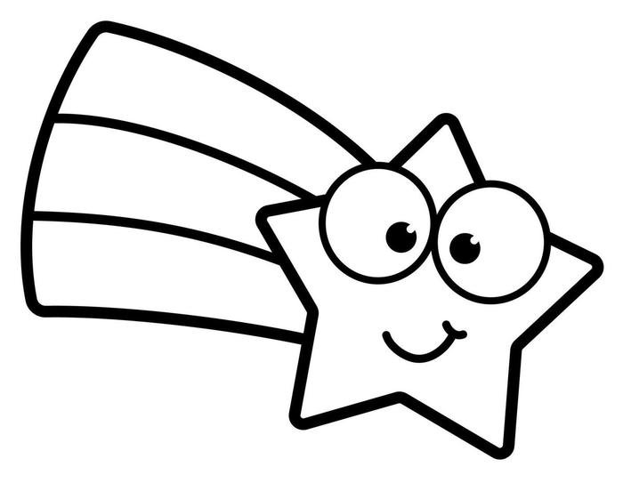 tranh tô màu ngôi sao ngộ nghĩnh