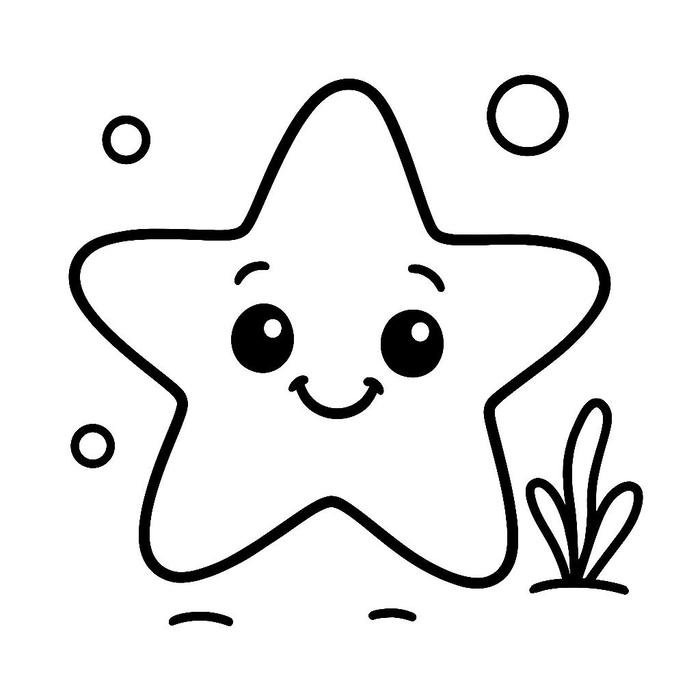 tranh tô màu ngôi sao nhẹ nhàng