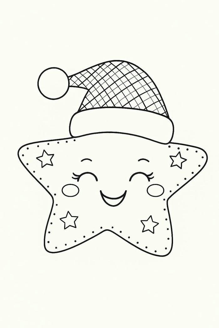 tranh tô màu ngôi sao sinh động