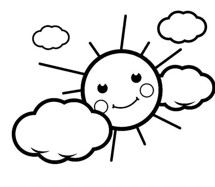 tranh tô màu ông mặt trời vui nhộn