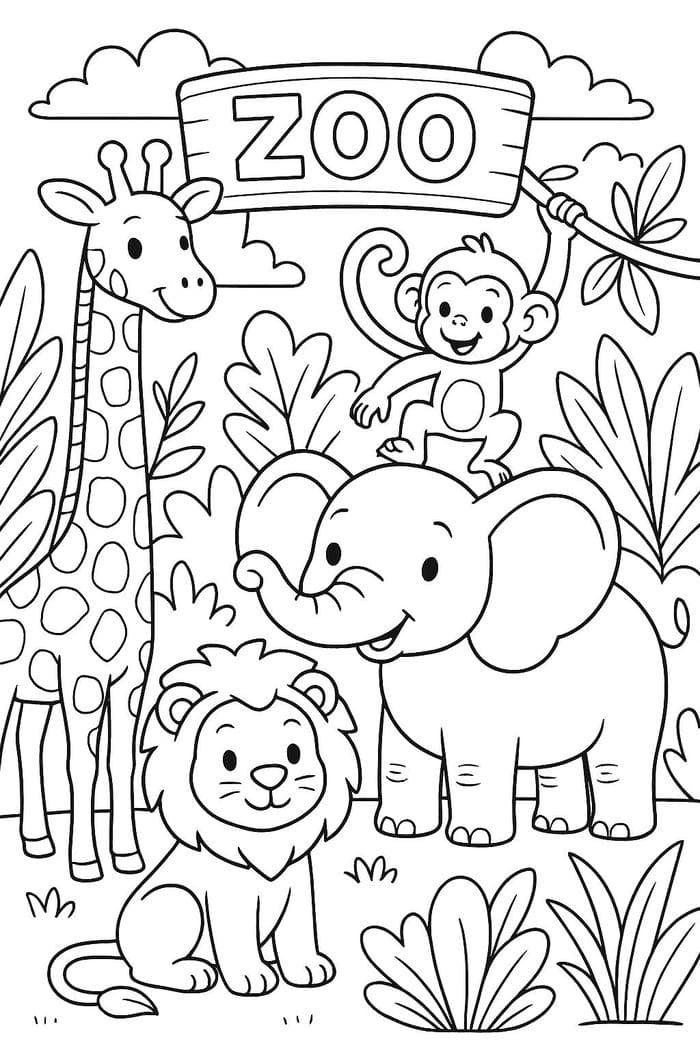 tranh tô màu phong cảnh cho bé