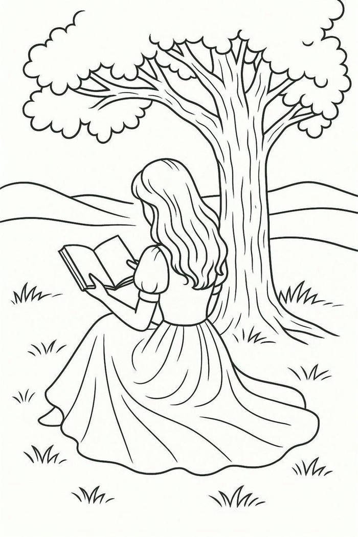 tranh tô màu phong cảnh đẹp cuốn