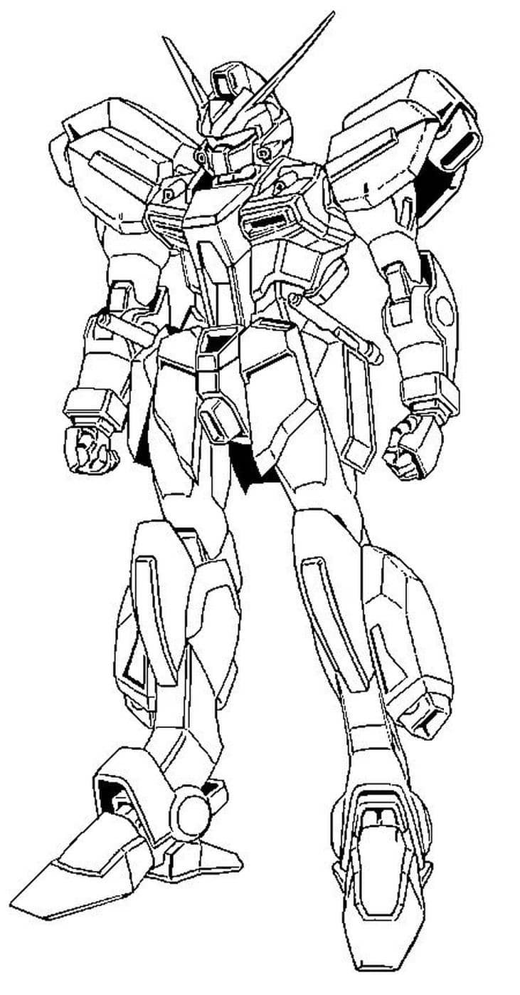 tranh tô màu robot đơn giản dễ tô