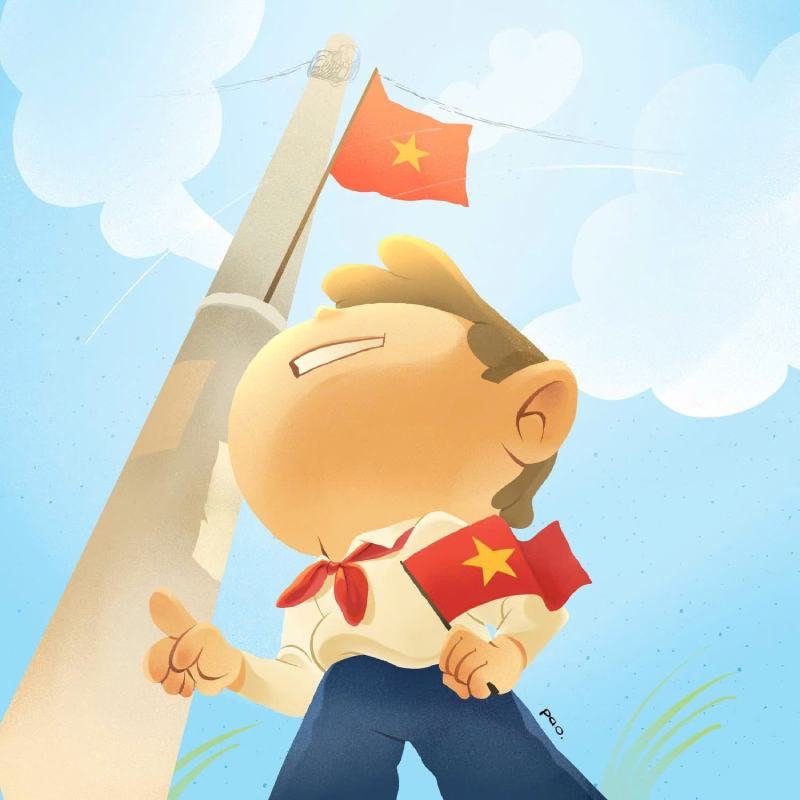 tranh vẽ ngày 29 với quảng trường Ba Đình