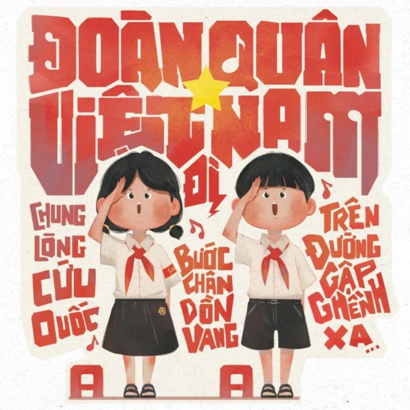 tranh vẽ ngày quốc khánh cho thiếu nhi