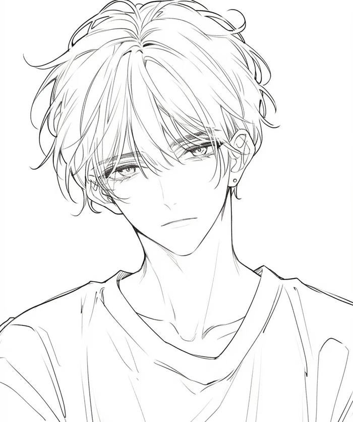 tranh vẽ nhân vật nam anime