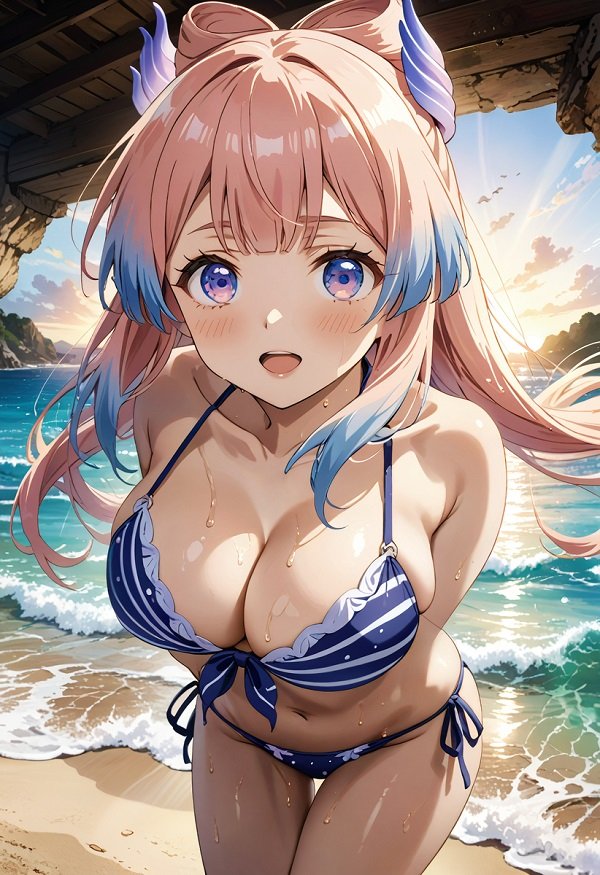 ve-dep-day-ca-tinh-cua-nu-anime-trong-bo-bikini-noi-bat