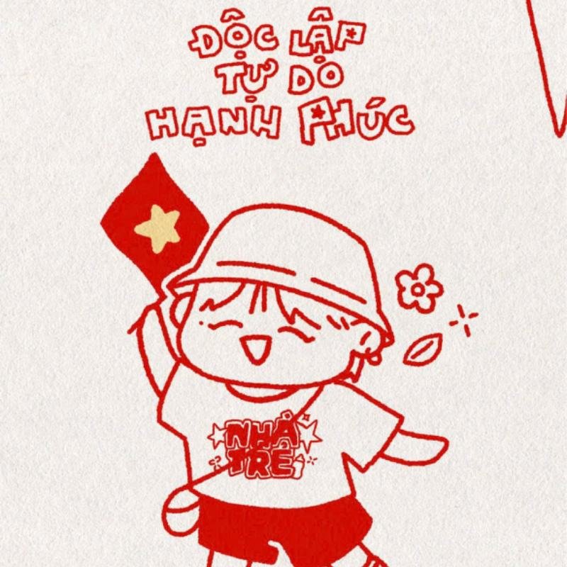 vẽ ngày quốc khánh qua hình ảnh thiếu nhi