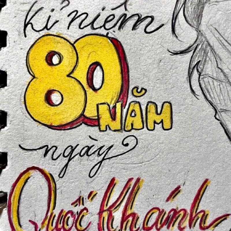 vẽ ngày quốc khánh với hình ảnh đất nước