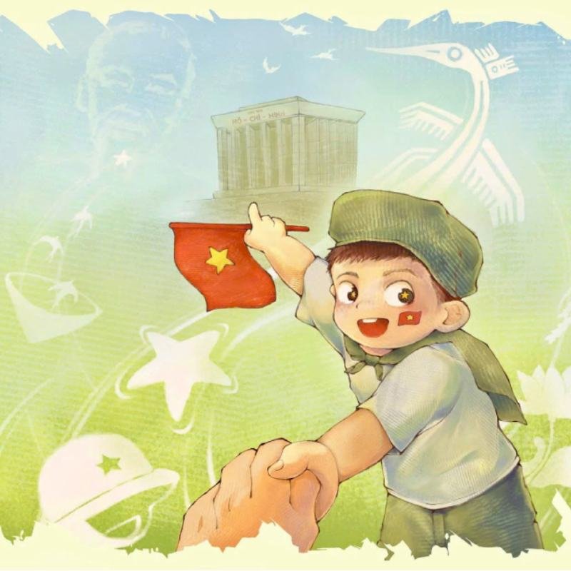 vẽ tranh ngày quốc khánh cho học sinh