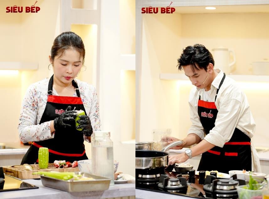 Việt Trang và Huỳnh Quý, phụ bếp đặc biệt trong chương trình Siêu Bếp